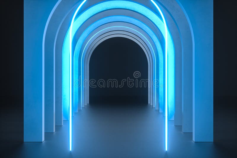 3d Wiedergabe, Staubfelsen-Tunnelbau, mysteriöser Hintergrund vektor abbildung 3d Wiedergabe, Staubfelsen-Tunnelbau, mysteriöser Hintergrund vektor abbildung