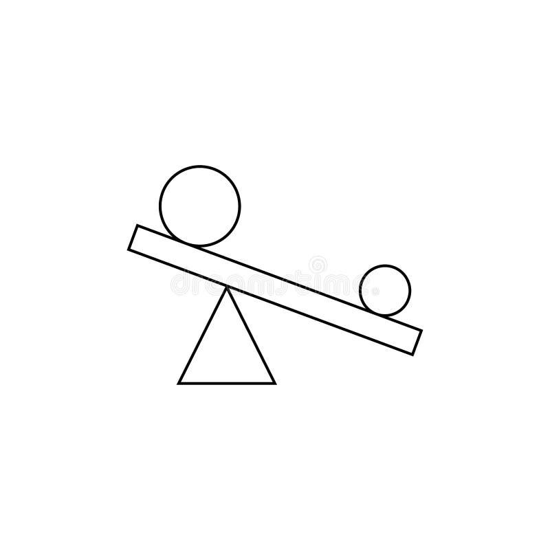 D?wignia znak Mały okrąg huśta się wielkiego okrąg na bujaku jak by? mo?e u?ywa? szyldowy materia?u tr?jbok royalty ilustracja D?wignia znak Mały okrąg huśta się wielkiego okrąg na bujaku jak by? mo?e u?ywa? szyldowy materia?u tr?jbok royalty ilustracja