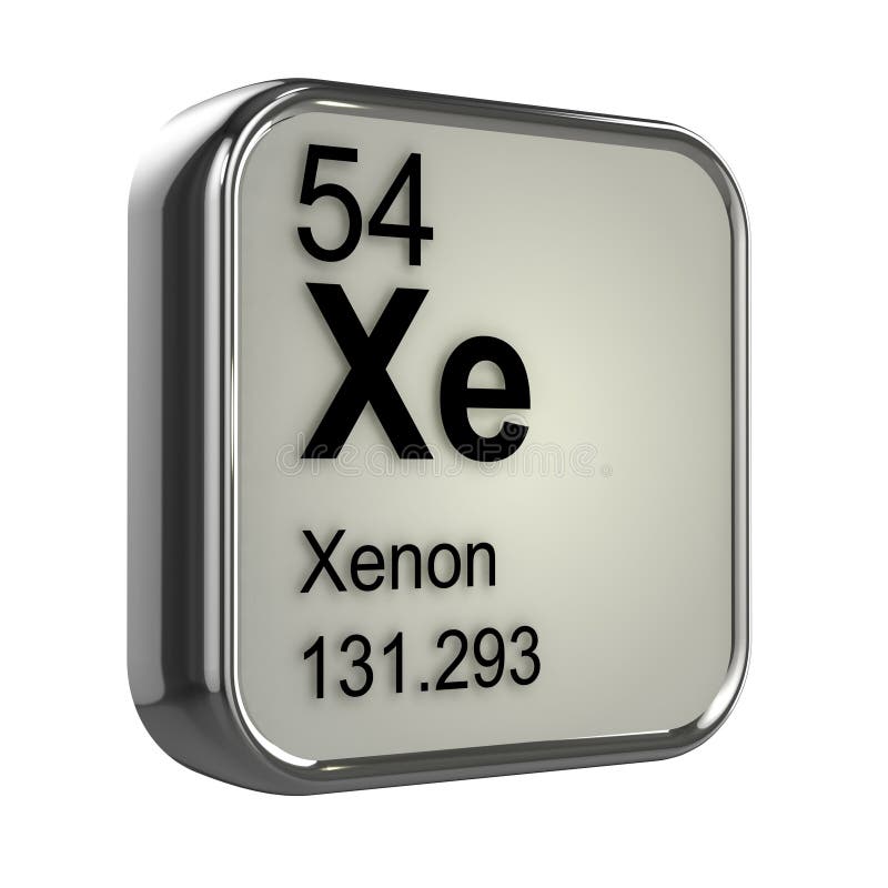 3d Xenon element stock illustration. Illustration of nuclear - 39066418