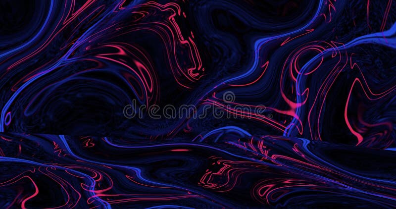 3d återgivning av vätskevågsvätska i rymden, ny multicolor splash-bakgrund stock illustrationer