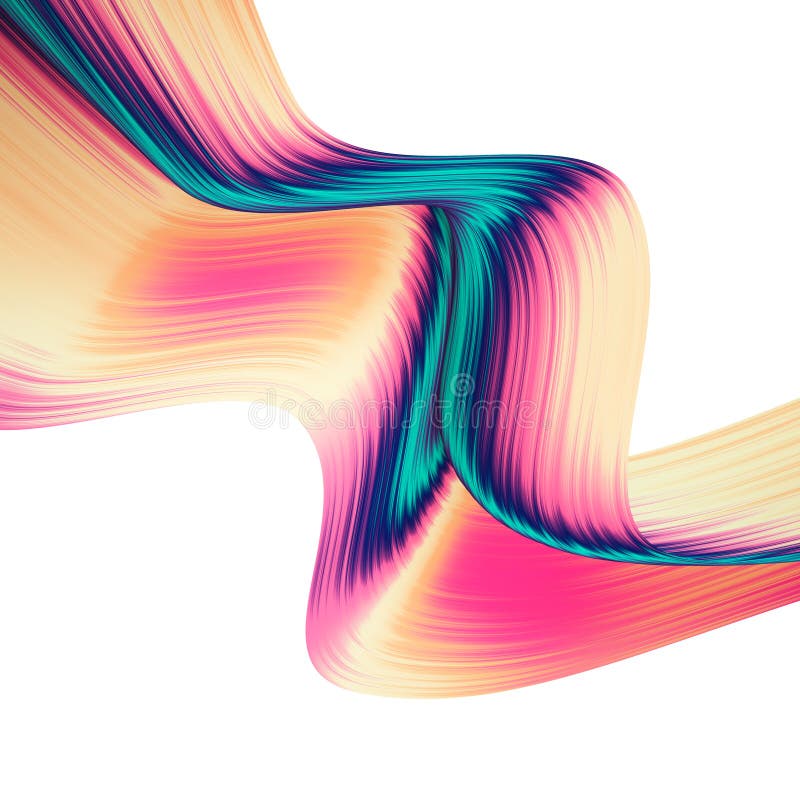 3D übertragen abstrakten Hintergrund Bunte verdrehte Formen in der Bewegung Computererzeugte digitale Kunst für Plakat, Flieger, vektor abbildung 3D übertragen abstrakten Hintergrund Bunte verdrehte Formen in der Bewegung Computererzeugte digitale Kunst für Plakat, Flieger, vektor abbildung