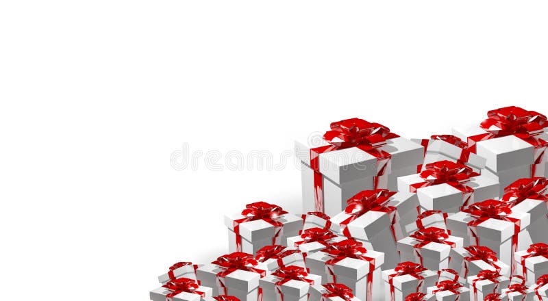 3d übertragen Geschenkbox vektor abbildung