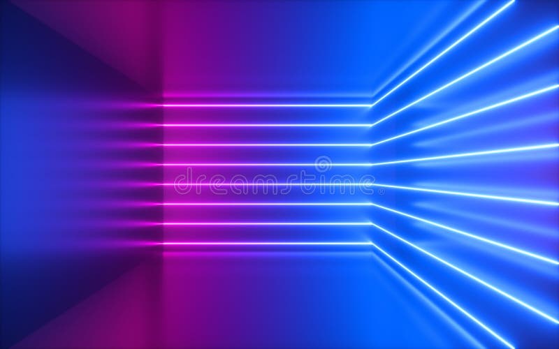 3d render of pink neon lines, corner inside empty room, virtual space, ultraviolet light, 80`s style, retro disco club interior, fashion show stage, abstract background. 3d render of pink neon lines, corner inside empty room, virtual space, ultraviolet light, 80`s style, retro disco club interior, fashion show stage, abstract background