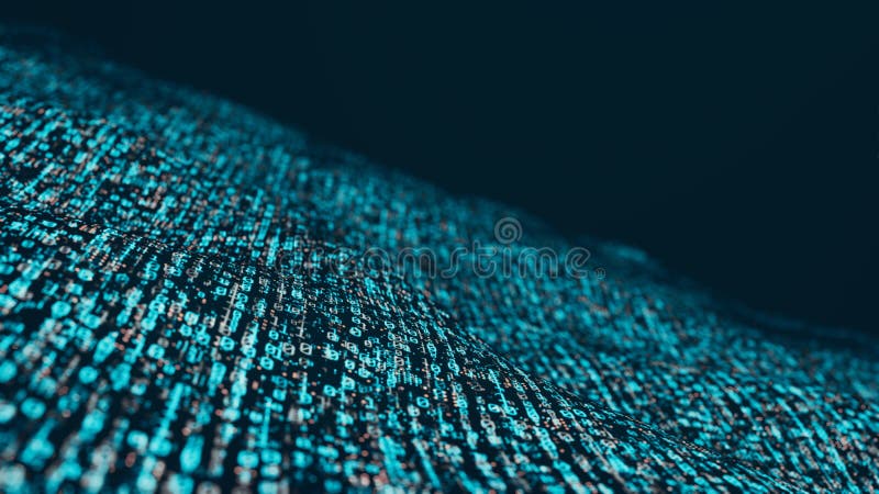 3D Απόδοση δυαδικών δεδομένων σε κυματομορφή με απαλό θόλωμα Έννοια της οπτικοποίησης μεγάλων δεδομένων, της τεχνητής νοημοσύνης διανυσματική απεικόνιση 3D Απόδοση δυαδικών δεδομένων σε κυματομορφή με απαλό θόλωμα Έννοια της οπτικοποίησης μεγάλων δεδομένων, της τεχνητής νοημοσύνης διανυσματική απεικόνιση