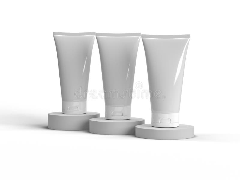 3d απόδοση κενής μετακίνησης διακοσμητικού σωλήνα ελεύθερη απεικόνιση δικαιώματος