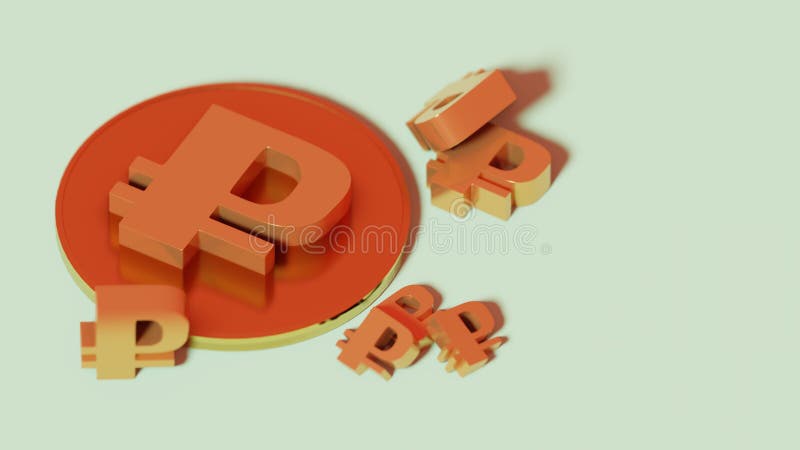 3d иллюстрация символа рубля бесплатная иллюстрация