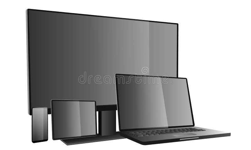 3d приборы ноутбук, планшет, телефон, смартфон, экраны монитора r иллюстрация штока 3d приборы ноутбук, планшет, телефон, смартфон, экраны монитора r иллюстрация штока