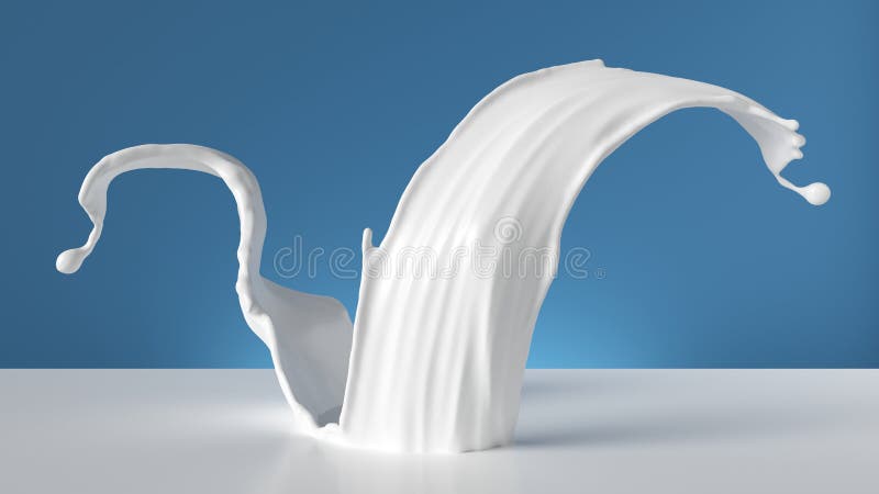 3d прорисовка белой жидкой сплавы, изолированной на синем фоне Искусство, напитки, элементы дизайна, волнистые струи бесплатная иллюстрация 3d прорисовка белой жидкой сплавы, изолированной на синем фоне Искусство, напитки, элементы дизайна, волнистые струи бесплатная иллюстрация