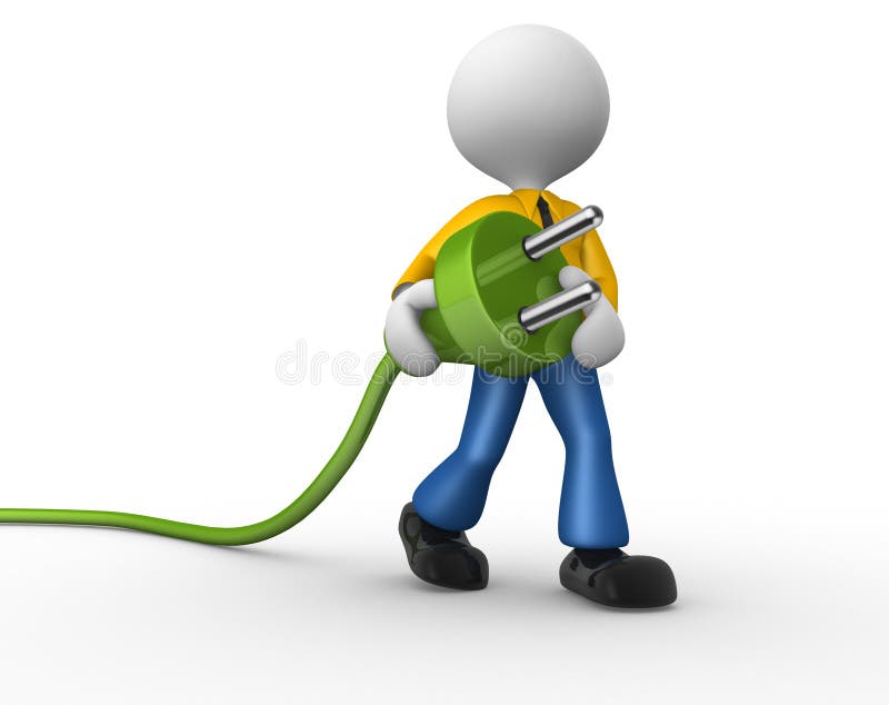 Электрическая штепсельная вилка Иллюстрация штока - иллюстрации ...