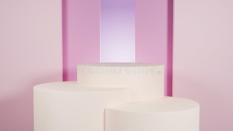 3d — renderowanie pustej podstawy. royalty ilustracja