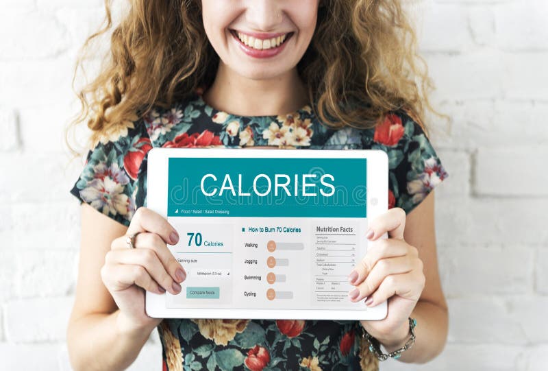 Da nutrição do alimento calorias do conceito do exercício imagens de stock Da nutrição do alimento calorias do conceito do exercício imagens de stock