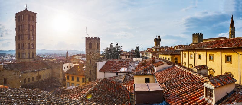 Dach von Arezzo lizenzfreie stockfotografie Dach von Arezzo lizenzfreie stockfotografie