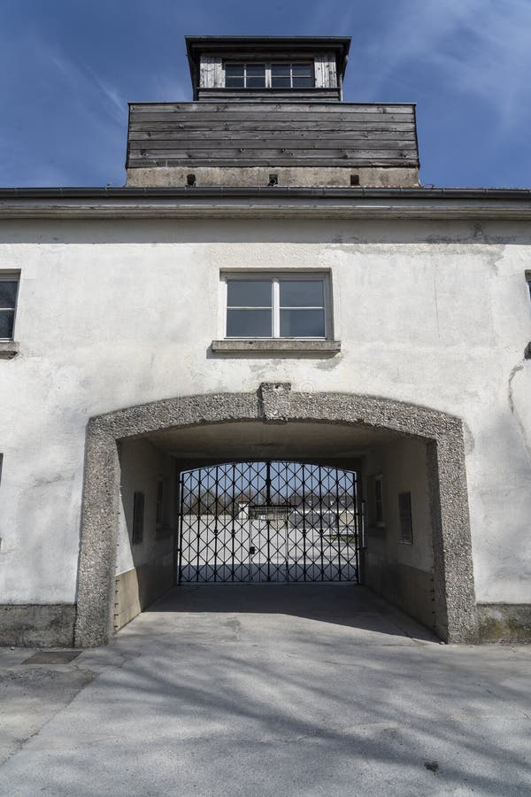 Main Gate" Photo 2000s Dachau Nazi German Concentration Camp "View 