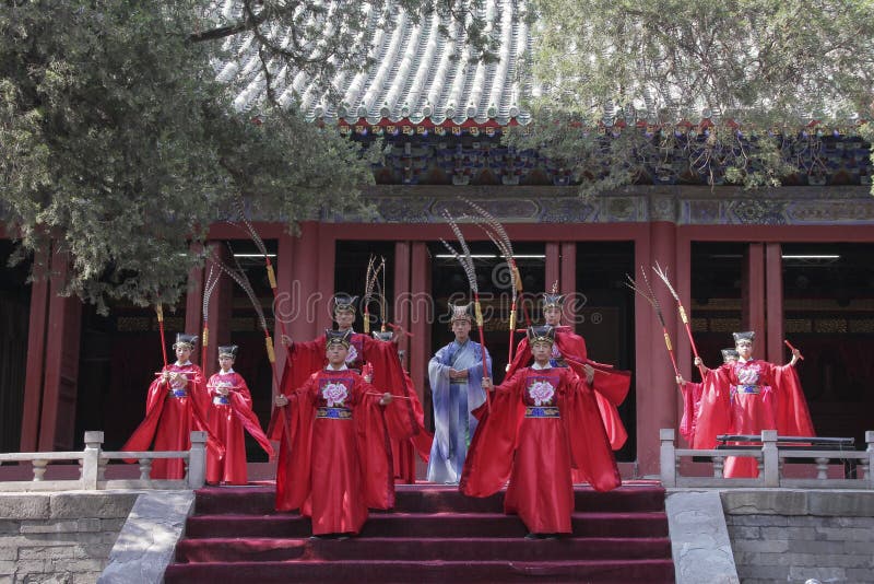 Dacheng Rites-Music Performance at Temple of Confucius in Beijing, China