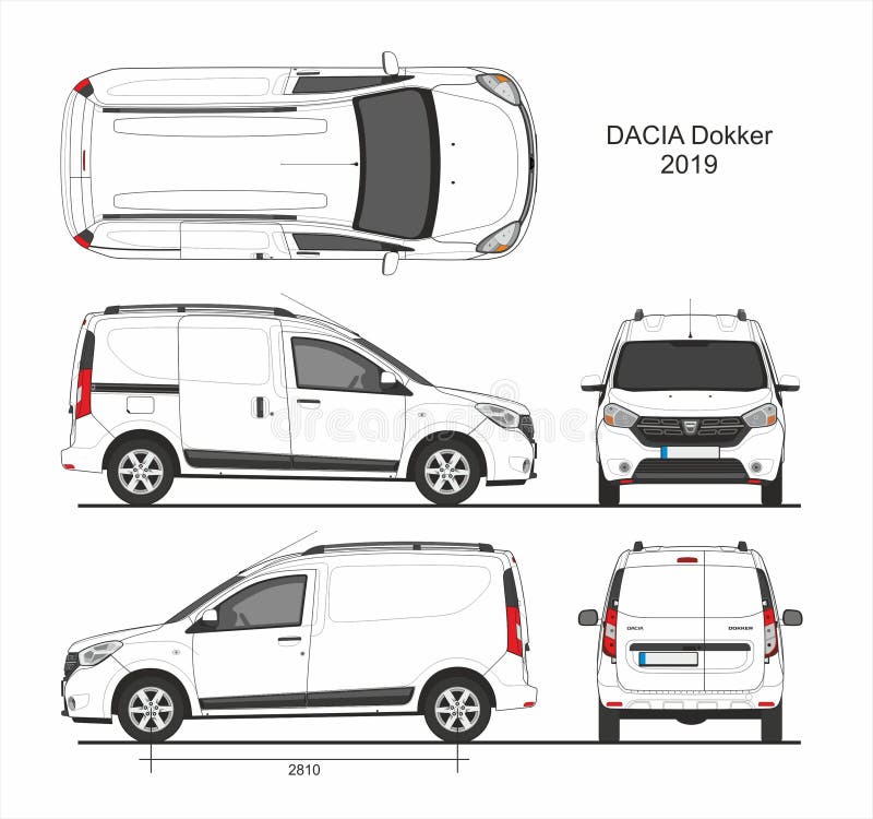 Dacia Dokker Van 2013 editorial photo. Illustration of