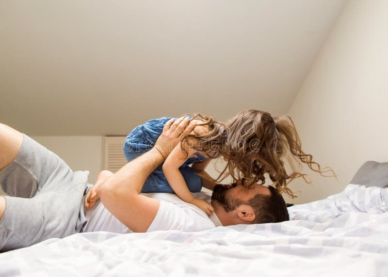 Dad And Daughter Share A Bed