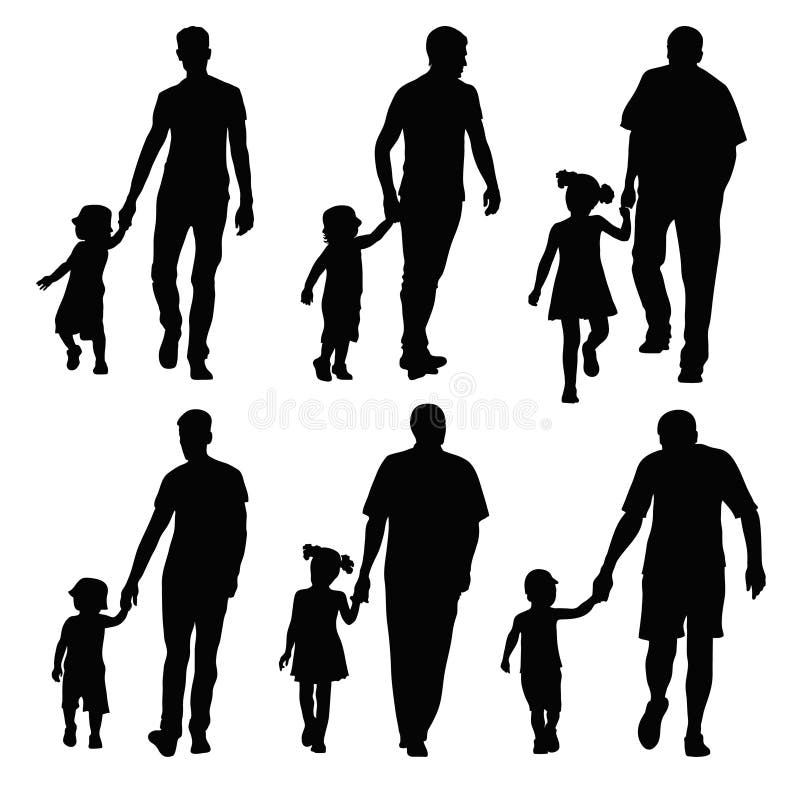 Download Dad and kid stock vector. Illustration of daddy, parent ...