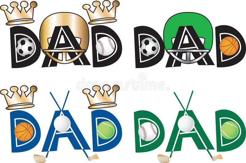 Dad Text 1 vector illustration Dad Text 1 vector illustration