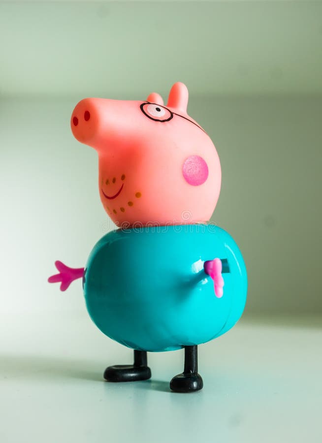 Daddy pig toy figurine editorial image. Image of father 200057305