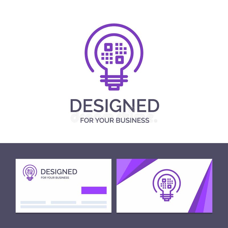 Dados do molde criativo do cartão e do logotipo, introspecção, luz, ilustração do vetor do bulbo ilustração royalty free Dados do molde criativo do cartão e do logotipo, introspecção, luz, ilustração do vetor do bulbo ilustração royalty free