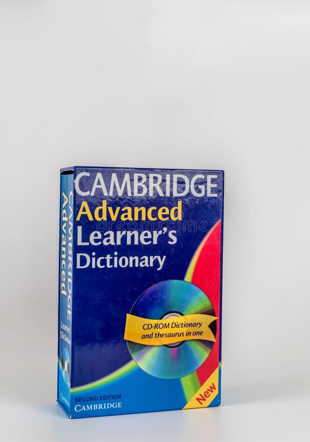 Cambridge Dictionary Isolated on White Background Editorial Stock Photo