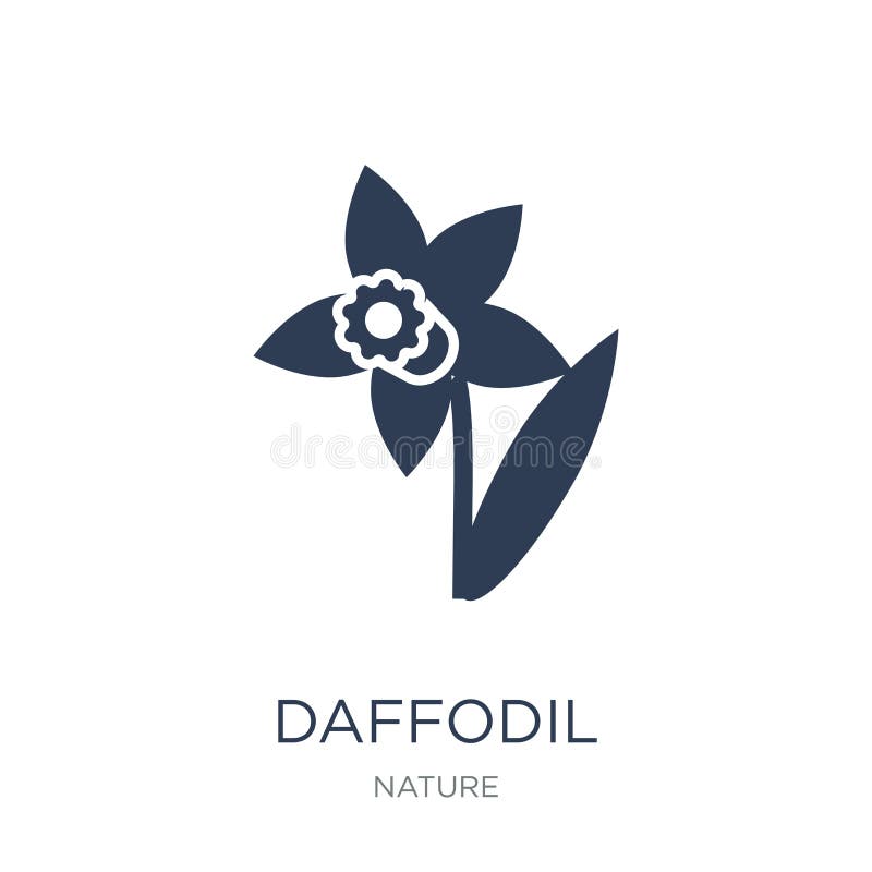 Daffodil Icon. Trendy Daffodil Logo Concept on White Background Stock Vector Illustration of