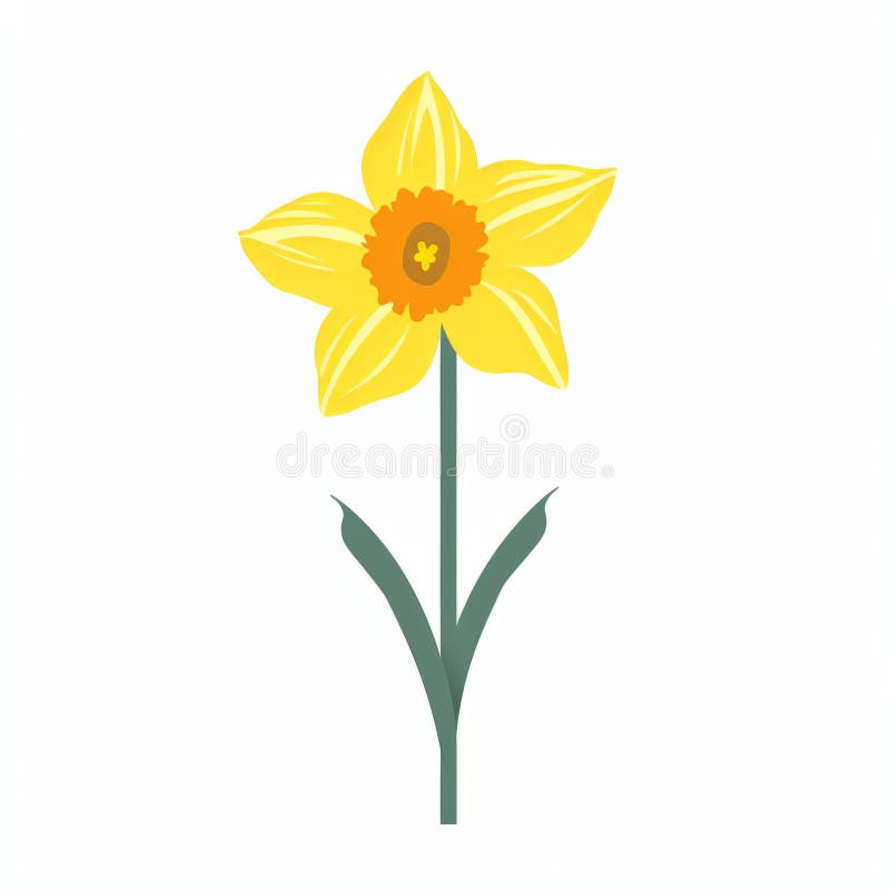 Daffodil Simple Stock Illustrations – 815 Daffodil Simple Stock ...