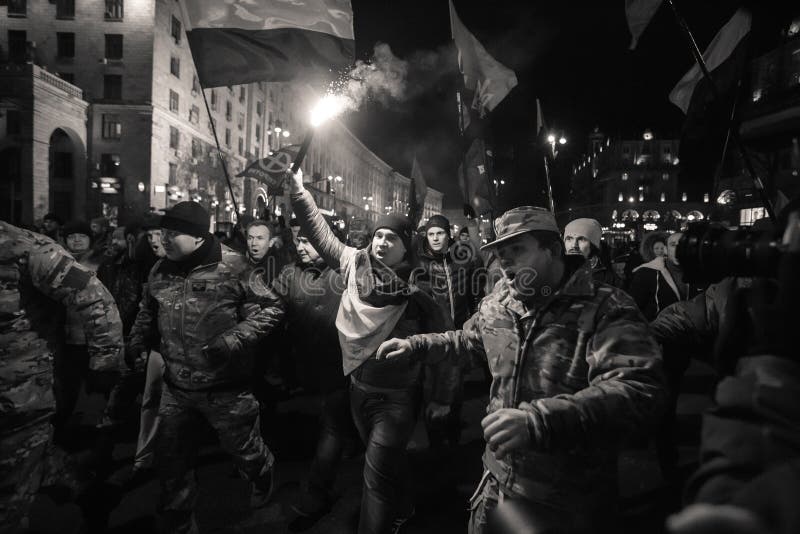 Dag av värdighet och frihet i Ukraina arkivbilder Dag av värdighet och frihet i Ukraina arkivbilder