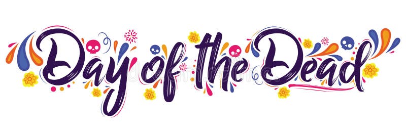 Dag van de Dode vector van letters voorziende illustratie vector illustratie Dag van de Dode vector van letters voorziende illustratie vector illustratie