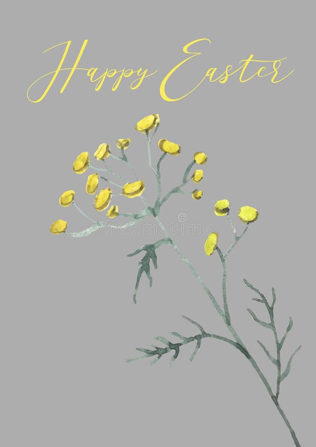 Dagliga nöjda kvinnor med blommor och blad omgivna av blomning av mimosa- eller silvervatrevsgrenar. dekorativ royaltyfri illustrationer