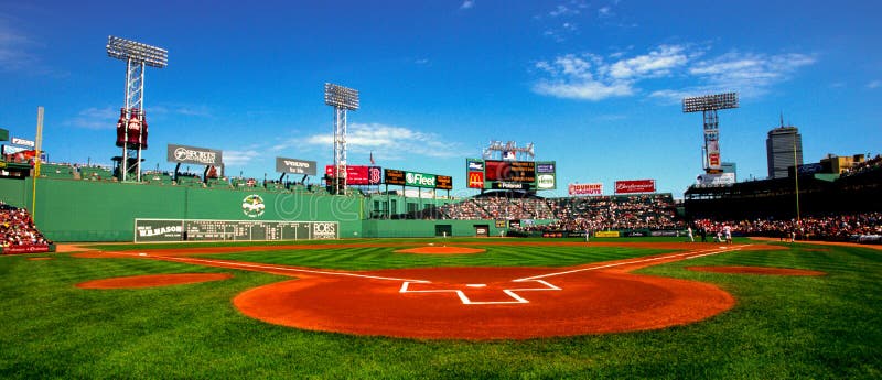 Dagspel bij Fenway-Park, Boston, doctorandus in de letteren stock foto's Dagspel bij Fenway-Park, Boston, doctorandus in de letteren stock foto's