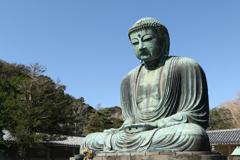 Daibutsu, gran estatua de Buda, Japón imagen de archivo libre de regalías Daibutsu, gran estatua de Buda, Japón imagen de archivo libre de regalías