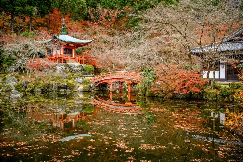 Daigo-ji Temple under höstsäsongen Kyoto, Japan royaltyfri foto Daigo-ji Temple under höstsäsongen Kyoto, Japan royaltyfri foto