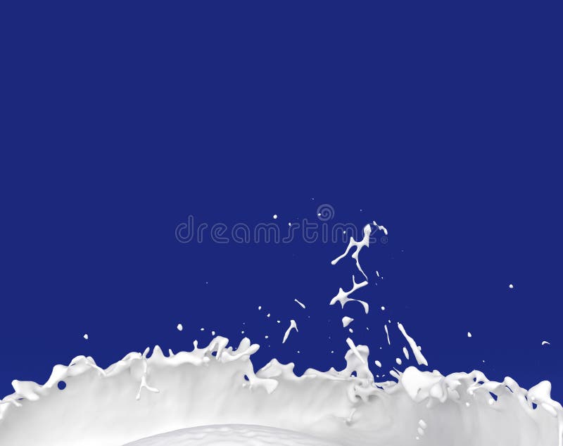 Dairy Milk Splash on Blue Background 3D Illustration Liquid Stock  Illustration - Illustration of nutrition, cream: 84433088