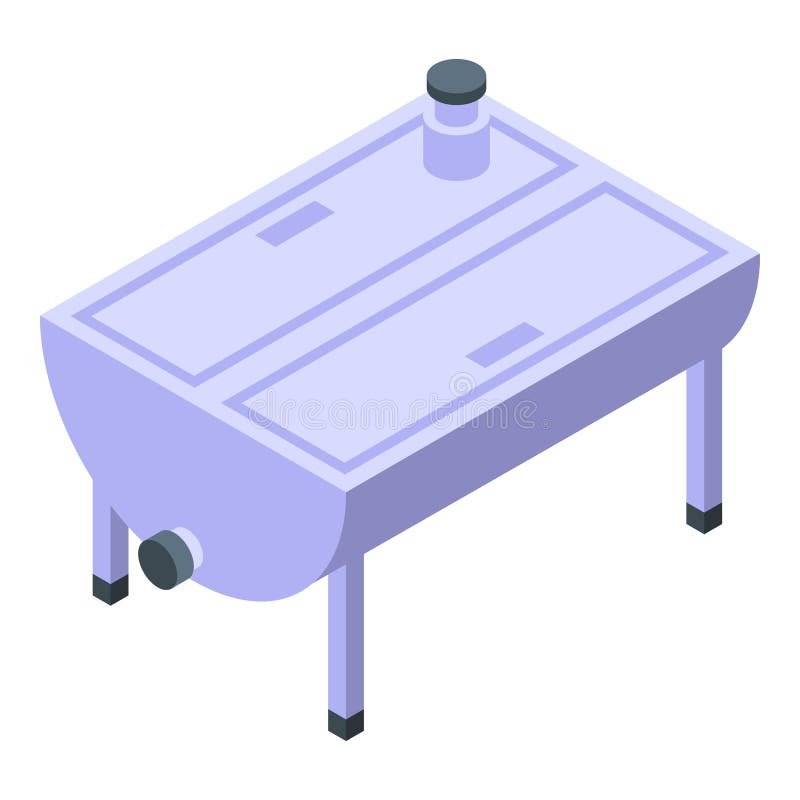 Dairy production icon, isometric style royalty free illustration