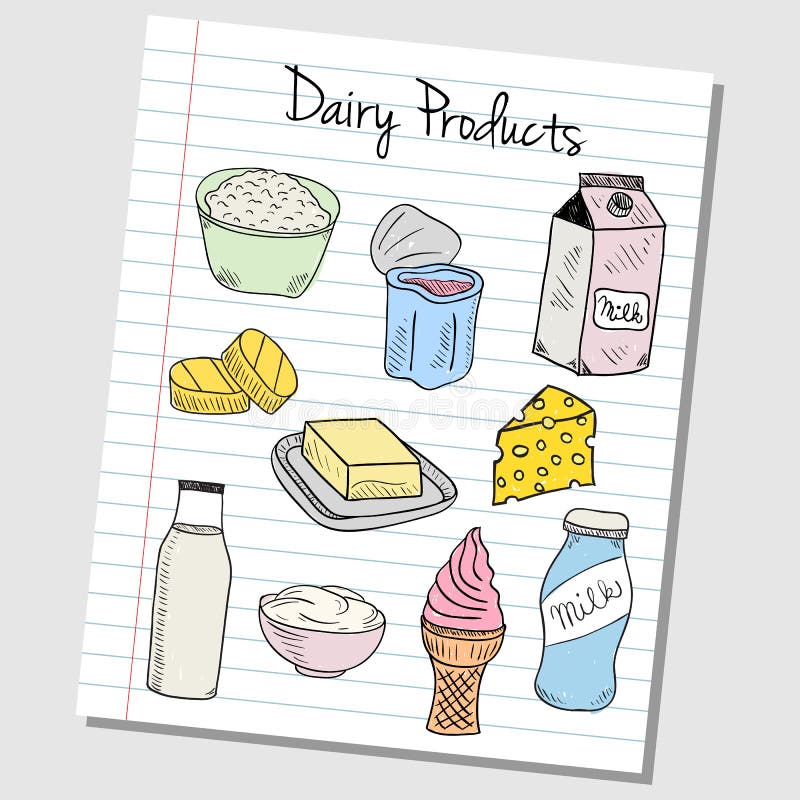 Dairy Products Yogurt Sketch, Vectors | GraphicRiver