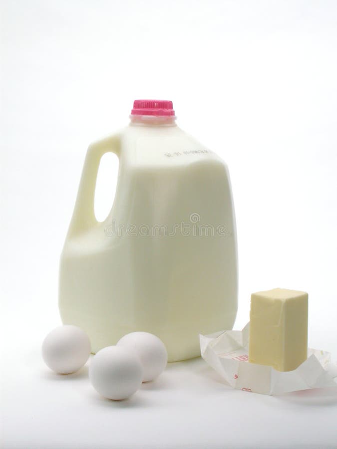 Dairy Products and Eggs stock photo. Image of stick, gallon 94746