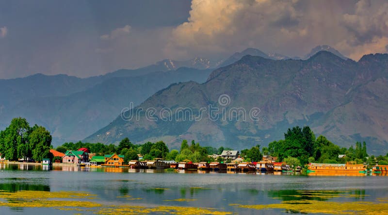 Dal sjö, Kashmir, Indien