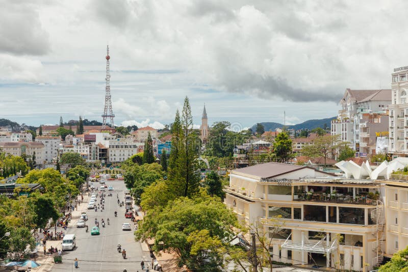 Dalat city view, Vietnam stock photo Dalat city view, Vietnam stock photo
