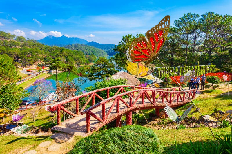 Valley of Love park, Dalat editorial photo. Image of color - 119562406