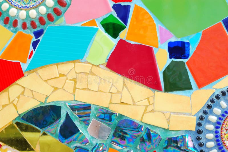 Dale mozaicate colorate stock photography