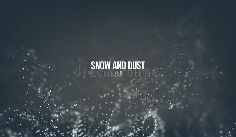 Dalende sneeuwdeeltjes die op de lucht vliegen Stofstormdraaikolk Het effect van Bokeh Sneeuwvlokwolk stock illustratie Dalende sneeuwdeeltjes die op de lucht vliegen Stofstormdraaikolk Het effect van Bokeh Sneeuwvlokwolk stock illustratie