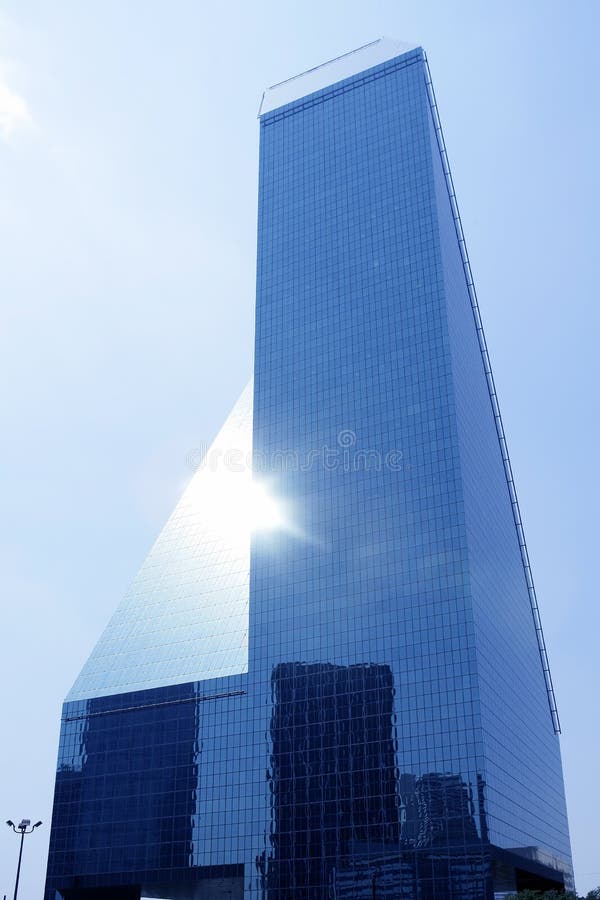 Dallas Downtown City Mirror Skyscraper Buildings Stock Image Image of