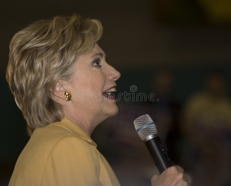 President Hillary Clinton gives final speech in Dallas before Texas Primary Election, March 2, 2008. President Hillary Clinton gives final speech in Dallas before Texas Primary Election, March 2, 2008