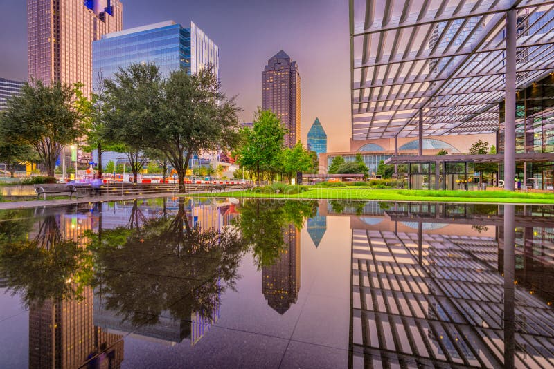 Dallas, Texas Cityscape en Plein