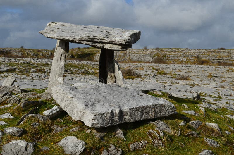 Download Dalles En Pierre De Dolmen De Poulnabrone Image stock - Image du photographie, douleurs: 76081985