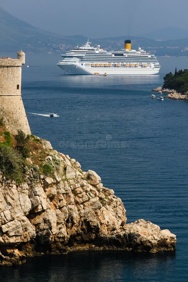 Dalmatische kust Bartizan dubrovnik Kroatië royalty-vrije stock afbeeldingen Dalmatische kust Bartizan dubrovnik Kroatië royalty-vrije stock afbeeldingen