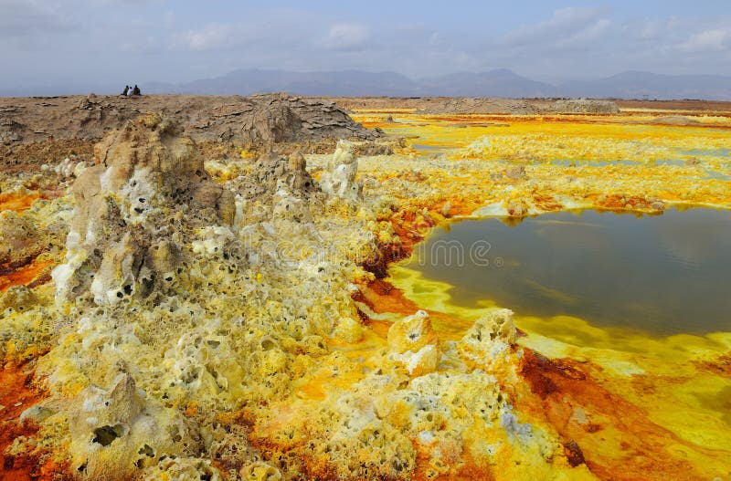 L'attività vulcanica con conseguente colori fantastici, in un luogo chiamato Dallol In Etiopia del Nord, confinante con l'Eritrea.