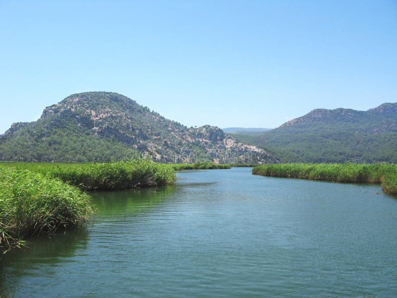 Dalyan river in turkey royalty free stock photography Dalyan river in turkey royalty free stock photography