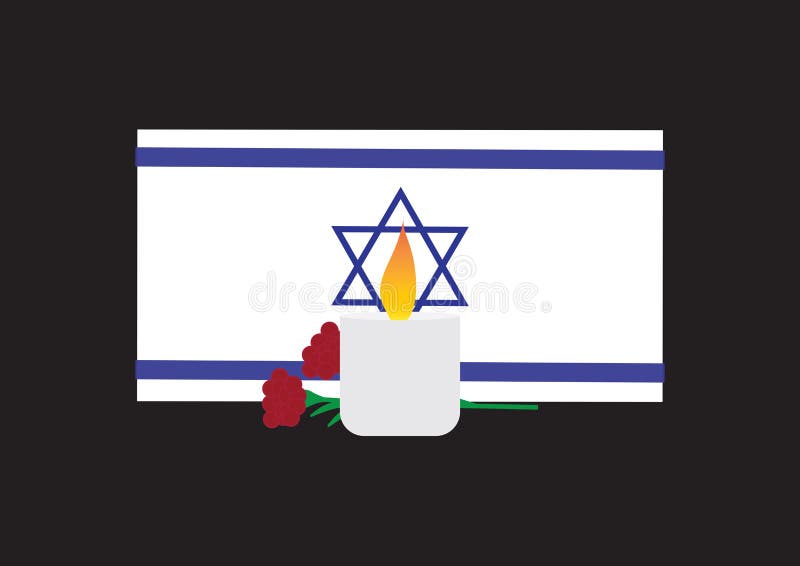 Israel Memorial Day Flag Stock Illustrations – 765 Israel Memorial Day